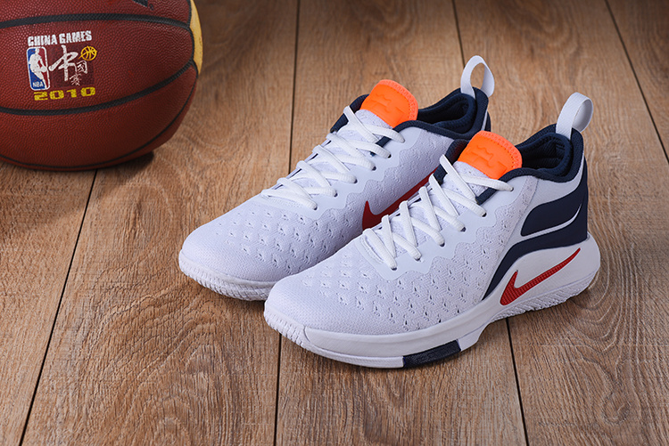 Nike LeBron Witness 2 Flyknit White Blue Red